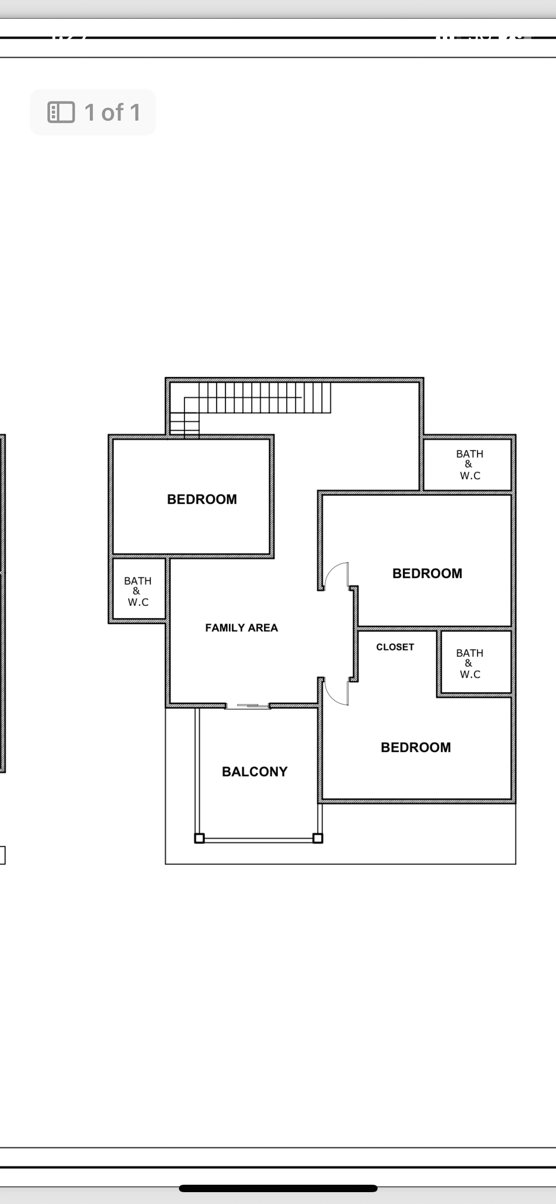 Upper-floor plan