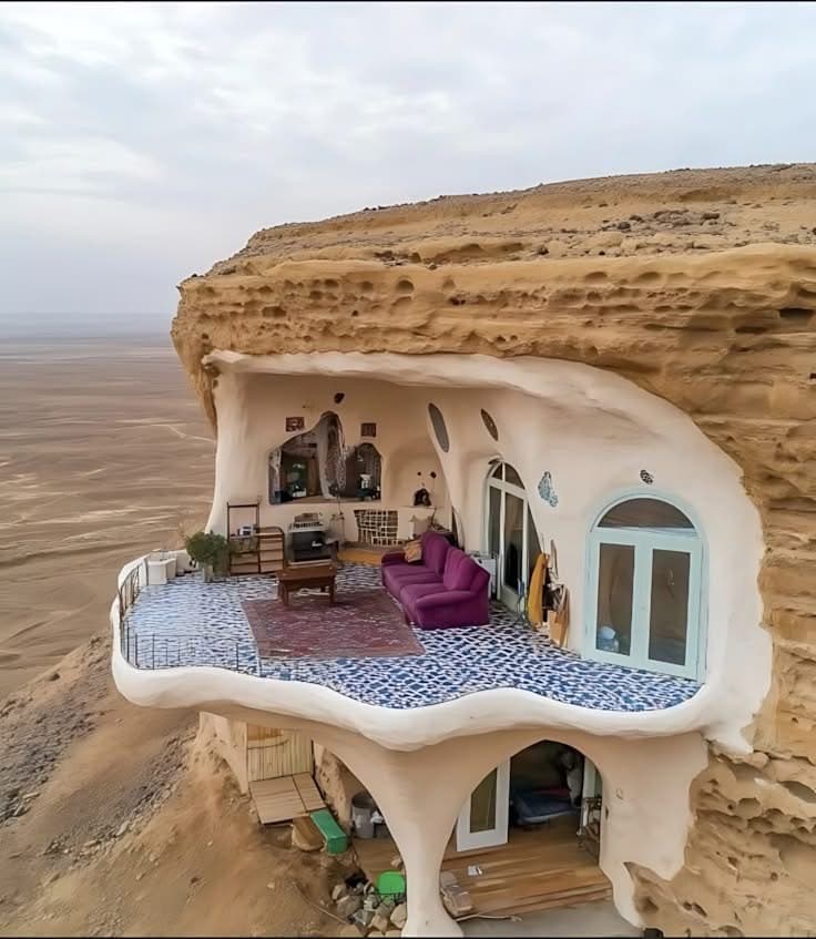 Cliff-side house reference